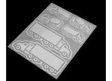 Stickerbogen reflektierende Aufbügler - LKW